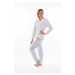 FLORA 6456 teplé pyžamo - Vestis pohodlné domácí oblečení