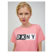 Svetloružové dámske tričko DKNY