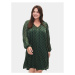 Zizzi Každodenné šaty M02356B Zelená Regular Fit