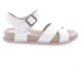 DGN P31-23y Women's Cross Strap Sandals Genuine Leather White