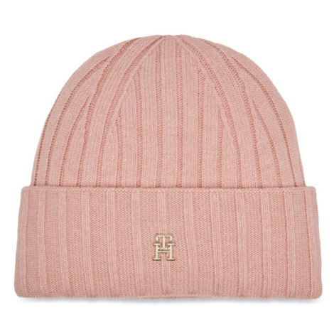 Tommy Hilfiger Čiapka Essential Chic Beanie AW0AW15779 Ružová