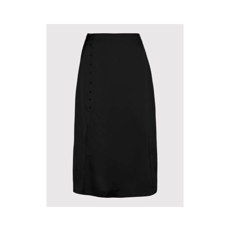 Vero Moda Midi sukňa Estelle 10278062 Čierna Regular Fit