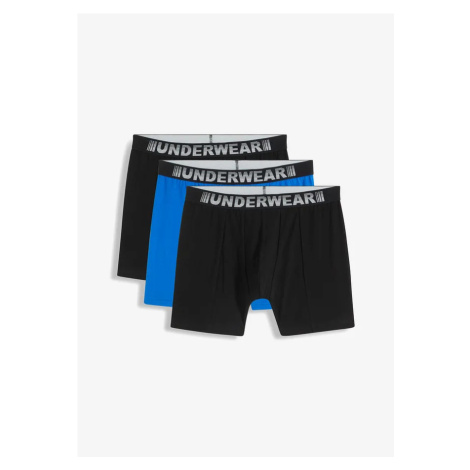 Boxerky, stredne dlhé (3 ks v balení) bonprix