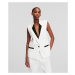 Sako Karl Lagerfeld Tailored Gilet White/Black