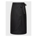 Bruuns Bazaar Midi sukňa Nemesia Ace BBW3078 Čierna Regular Fit