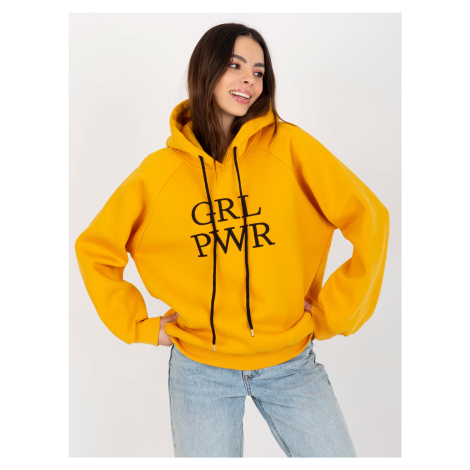 Women's Raglan Sleeve Hoodie Debby - Yellow