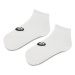 Asics Súprava 3 párov kotníkových ponožiek unisex 3PPK Quarter Sock 155205 Biela