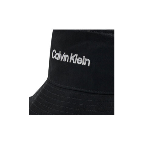 Calvin Klein Klobúk Double Line Embro Bucket K50K508736 Čierna