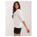 Ecru casual women's blouse