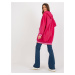 Fuchsiová oversize mikina s vreckami RV-BL-8149.91P-fuchsia