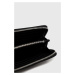 Kožená peňaženka Karl Lagerfeld dámsky, čierna farba