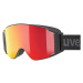 UVEX g.gl 3000 TOP Black Mat/Mirror Red/Polavision Lyžiarske okuliare