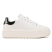 Calvin Klein Sneakersy Squared Flatform Cupsole Lace Up HW0HW01775 Biela