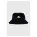 Štruksový klobúk DC čierna farba, bavlnený