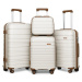 KONO set 4 kufrov Classic Collection - krémová -10L/39L/70L/103L