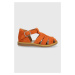 Detské kožené sandále Reebok Classic hnedá farba