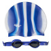 Detské plavecké okuliare SPURT ZEBRA 1100 s čiapkou - modré