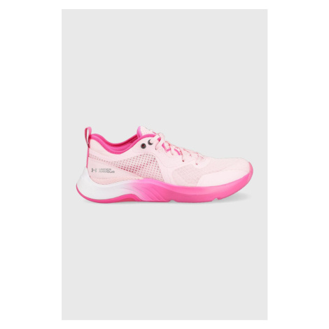 Tréningové topánky Under Armour Hovr Omnia Q1 ružová farba