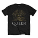 Queen tričko Crest Čierna