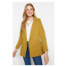 Trendyol Light Brown Regular Lined, Double-breasted Woven Blazer Jacket with Closure and Button 