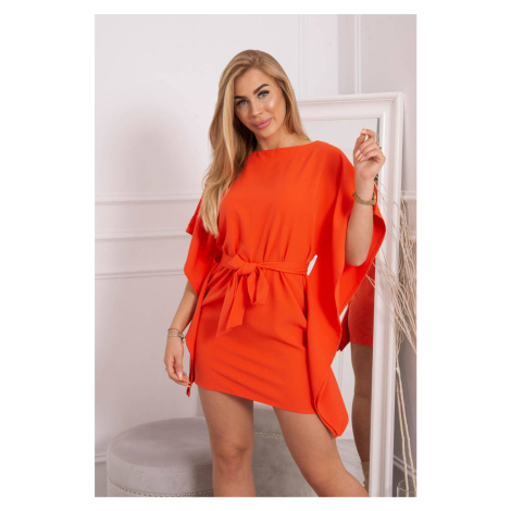 Batwings dress Oversize orange