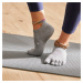 Ponožky na jogu 5 prstov protišmykové sivé
