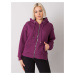 FUCHSIOVÁ DÁMSKA MIKINA NA ZIPS S KAPUCŇOU RV-BL-7451.23-PURPLE