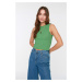 Trendyol Green Crew Neck Crop Knitwear Blouse