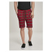 Urban Classics Checker Shorts red/blk