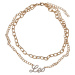 Diamond Zodiac Leo Necklace - Gold Color