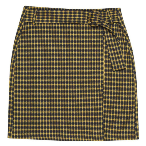 Plaid skirt with belt Moodo