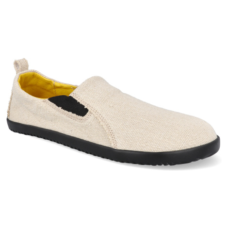 Barefoot slip-on tenisky Ahinsa z konope béžové