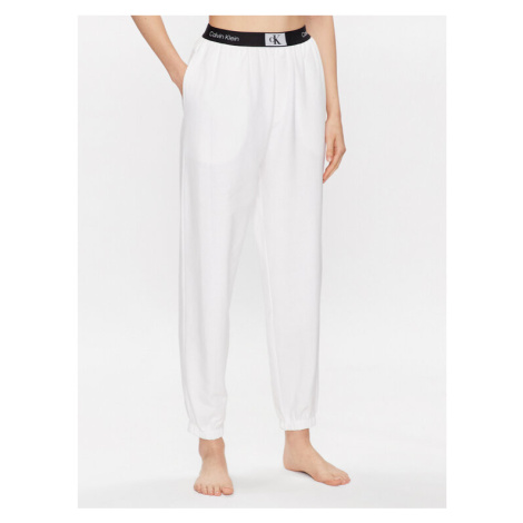 Calvin Klein Underwear Pyžamové nohavice 000QS6943E Biela Regular Fit