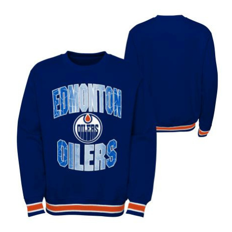 Edmonton Oilers detská mikina s kapucňou Blueliner Crew Neck