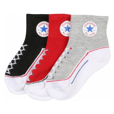 CONVERSE Ponožky 'INFANT'  modrá / sivá / červená / čierna / biela