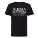 G-Star RAW Tričko  svetlosivá / čierna