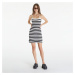 Šaty Tommy Jeans Crochet Stripe Dress Black