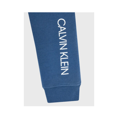 Calvin Klein Jeans Teplákové nohavice Institutional Logo IU0IU00289 Tmavomodrá Slim Fit
