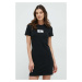 Nočná košeľa Calvin Klein Underwear dámska, čierna farba, 000QS6944E
