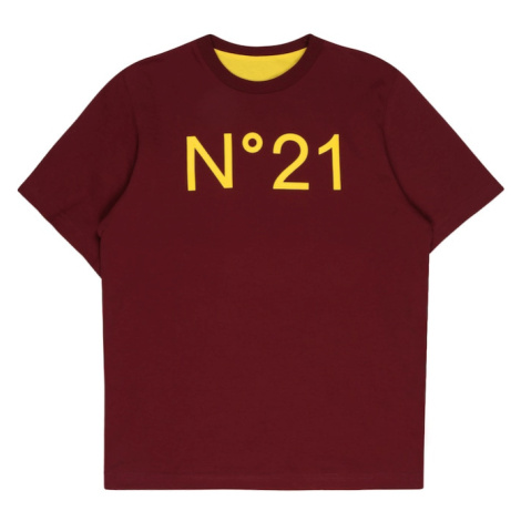 N°21 Tričko  žltá / bordová