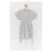 Dievčenské šaty Birba&Trybeyond biela farba, mini, áčkový strih