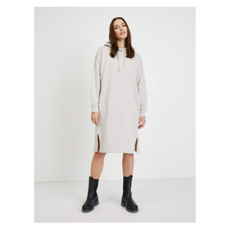 Light Grey Hooded Sweatshirt Basic Dress Tom Tailor Denim - Women