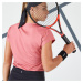 Dámske tenisové tričko Dry 500 s okrúhlym výstrihom ružové