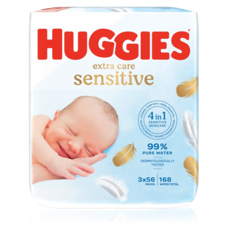 Huggies Extra Care Triplo vlhčené obrúsky pre deti