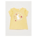 LC Waikiki Crew Neck Short Sleeve Printed Baby Girl T-Shirt