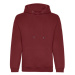 Just Hoods Unisex mikina s kapucňou JH201 Burgundy