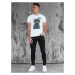 Men's T-shirt with white Dstreet print