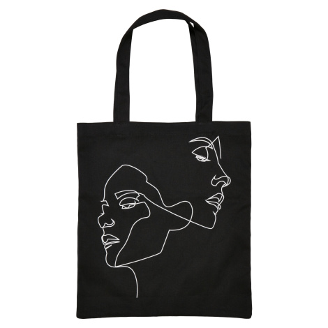 Black canvas bag One Line mister tee