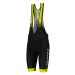 SCOTT Cyklistické nohavice krátke s trakmi - RC TEAM ++ 2022 - čierna/žltá