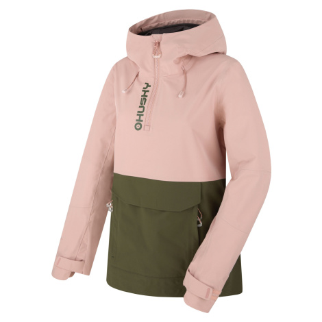 Husky Nabbi Llt. pink/khaki, Dámska outdoorová bunda